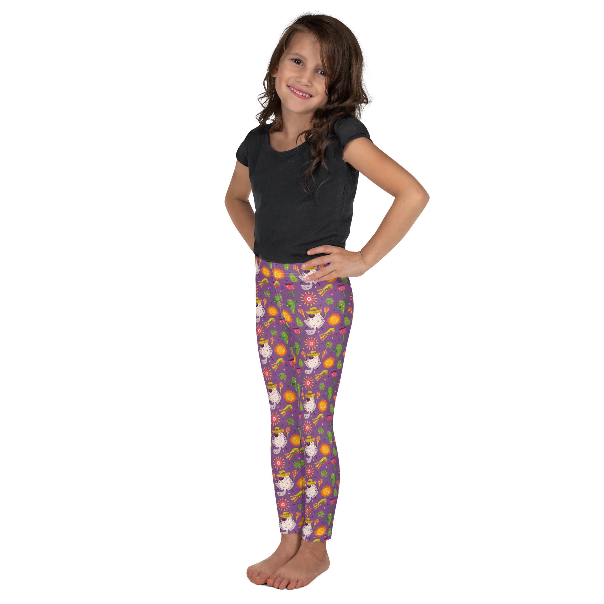 Festive Chinchillas Kid's Leggings (Ages 2 - 7)